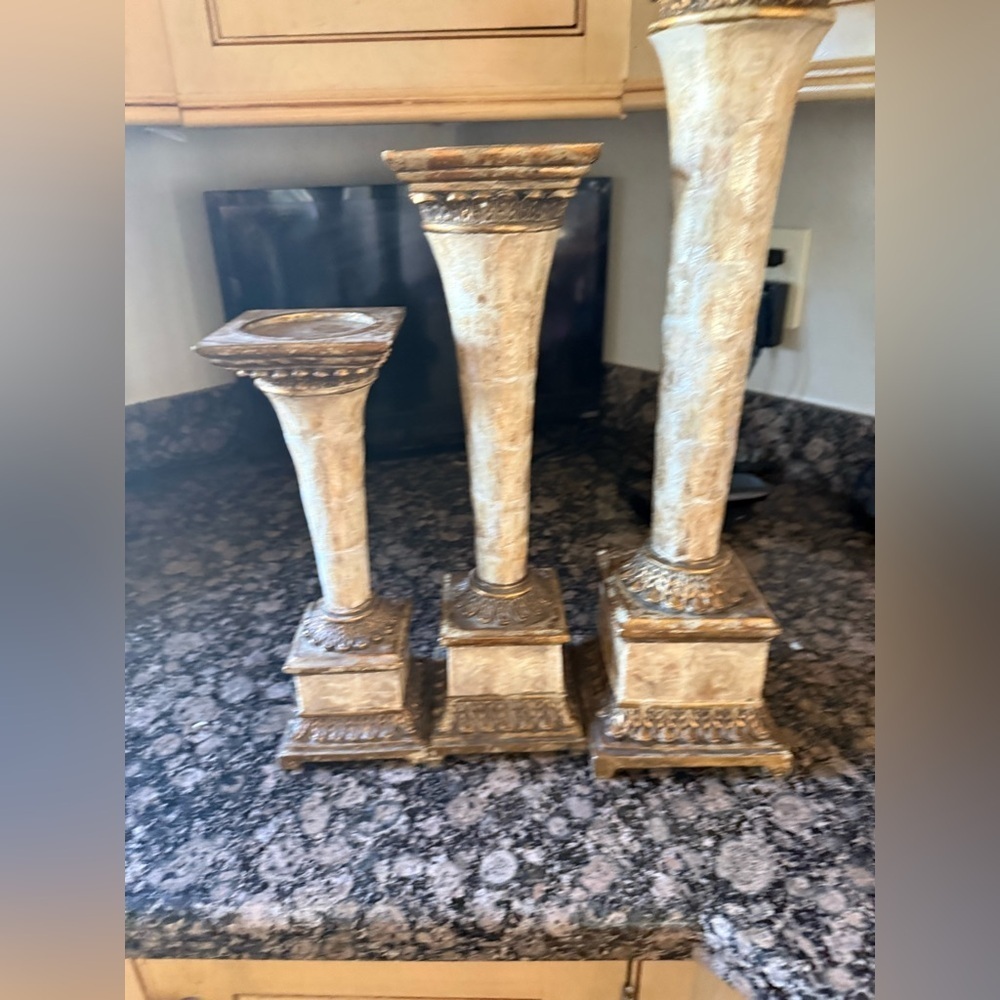 Pedestals replica of antique pedestals excellent condition never used - Picture 5 of 13